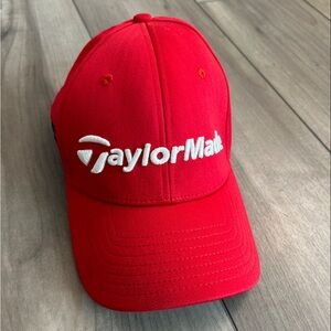 TaylorMade Cap Golf Hat M1 PSi Cap Red Adjustable EUC One Size Fits All
